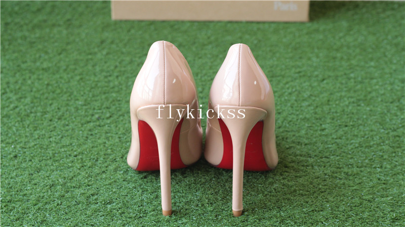 Christian Louboutin High Heels Nude Patent Women